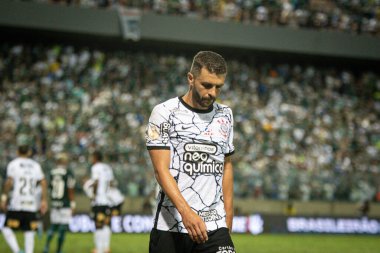 Brezilya Futbol Şampiyonası: Palmeiras ve Corinthians. 23 Nisan 2022, Barueri, Sao Paulo, Brezilya: Palmeiras ve Corinthians arasındaki futbol maçı, Arena Barueri stadyumunda düzenlenen Brezilya Futbol Şampiyonası 'nın üçüncü turu için geçerlidir.