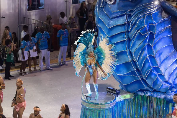 Carnaval Rio Janeiro Access Group Parade Van Academicos Vigario Geral — Stockfoto