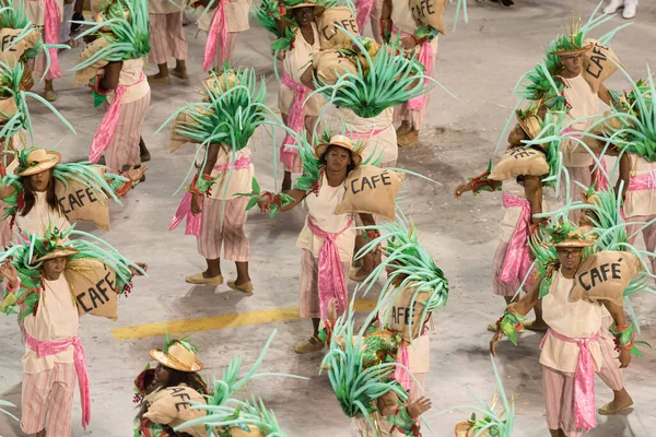 Carnaval Río Janeiro Grupo Acceso Desfile Escuela Académica Vigario Geral —  Fotos de Stock