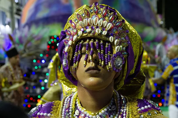 Rio Janeiro Carnival Parade Paraiso Tuiuti Samba School Special Group — стоковое фото
