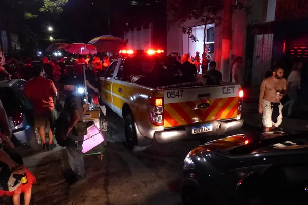 Carnaval Rua São Paulo Reveladores Divertem Durante Passagem Bloco Fua — Fotografia de Stock