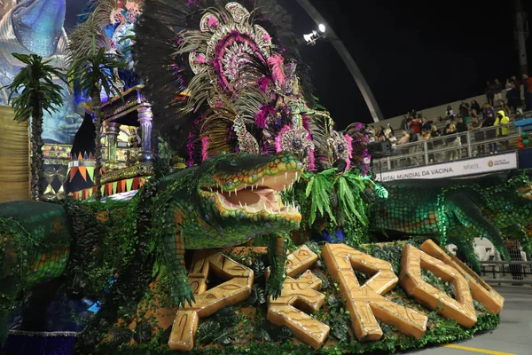 Sao Paulo Carnival Perola Negra Samba School Parade Access Group — Stock Photo, Image