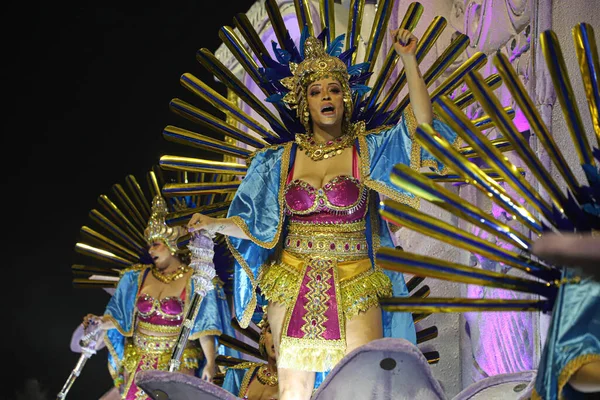 Carnaval Sao Paulo Desfile Escuela Perola Negra Samba Por Access —  Fotos de Stock