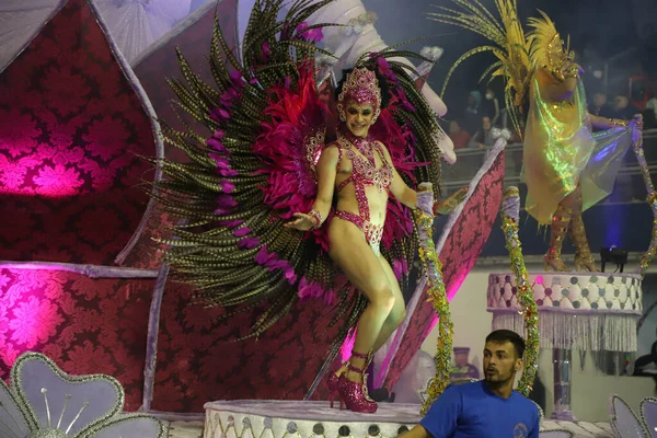 Καρναβάλι Σάο Πάολο Perola Negra Samba School Parade Access Group — Φωτογραφία Αρχείου