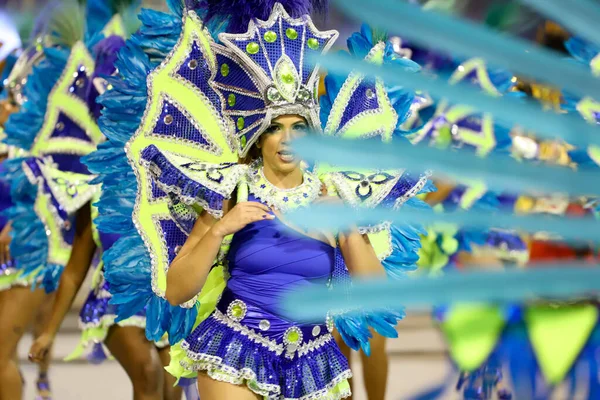 Sao Paulo Carnival Perola Negra Samba School Parade Access Group — Stock fotografie