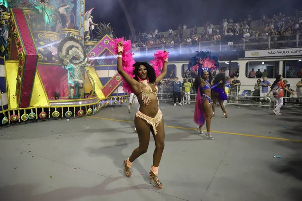 Carnaval Sao Paulo Grupo Especial Desfile Academicos Tucuruvi Samba School — Foto de Stock