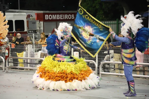 Sao Paulo Karnaval Özel Grubu: Akademik Alay do Tucuruvi Samba Okulu. 22 Nisan 2022, Sao Paulo, Brezilya: Akademicos do Tucuruvi samba okulu geçit töreni Sao Paulo Karnaval Özel Grubu, Anhembi Sambadrome