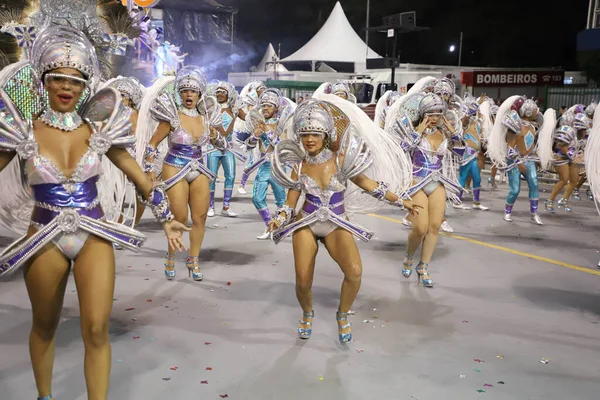 Sao Paulo Carnival Special Group Parade Academicos Tucuruvi Samba School — Stock Photo, Image