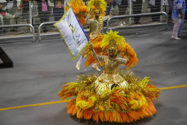 Grupo Especial Carnaval Sao Paulo Desfile Escuela Unidos Vila Maria —  Fotos de Stock