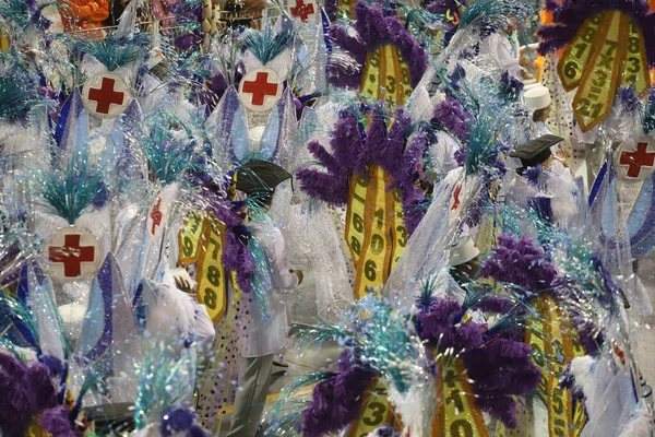 Grupo Especial Carnaval São Paulo Desfile Escola Samba Unidos Vila — Fotografia de Stock