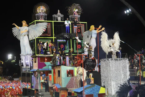 Grupo Especial Carnaval São Paulo Desfile Escola Samba Unidos Vila — Fotografia de Stock