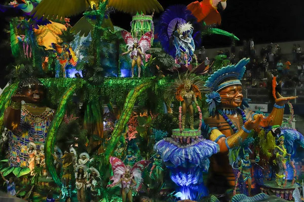 상파울루 사육제 스페셜 Parade Unidos Vila Maria Samba School 2022 — 스톡 사진