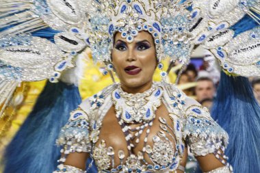 23 Nisan 2022, Rio de Janeiro, Brezilya: Rio de Janeiro Karnavalı Özel Grubu Portela Sambadrome, Marques de Sapucai Sambadrome, Rio de Janeiro şehir merkezinde, Cumartesi gecesi (23)).