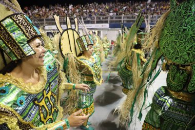 Sao Paulo Karnaval Özel Grubu: Vai-Vai Samba Okulu Geçidi. 23 Nisan 2022, Sao Paulo, Brezilya: Sao-Vai samba okulu geçit töreni Sao Paulo Karnaval Özel Grubu 'nun ikinci günü, Anhembi Sambadrome, Sao Paulo, 23 Cumartesi günü). 