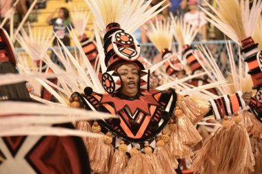 (INT) Rio de Janeiro Karnavalı: Rio de Janeiro Karnavalı Özel Grubu 'nun Imperatriz Leopoldinense samba okulu geçit töreni. 22 Nisan 2022, Rio de Janeiro, Brezilya: Samba okulu Imperatriz Leopoldinense Geçit Töreni