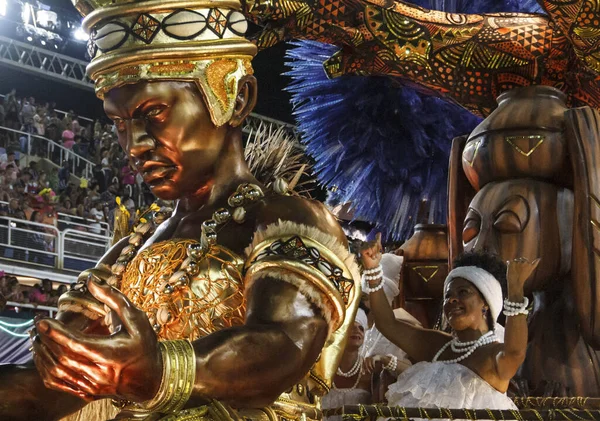 April 2022 Rio Janeiro Brazil Parade Samba School Portela Special — стоковое фото