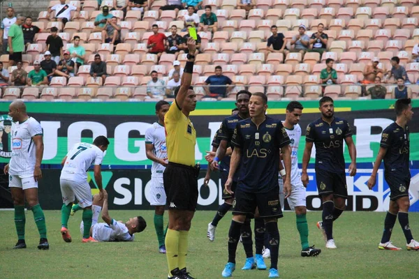 Βραζιλιάνικο Πρωτάθλημα Ποδοσφαίρου Τρίτη Κατηγορία Manaus Και Aparecidense Απριλίου 2022 — Φωτογραφία Αρχείου