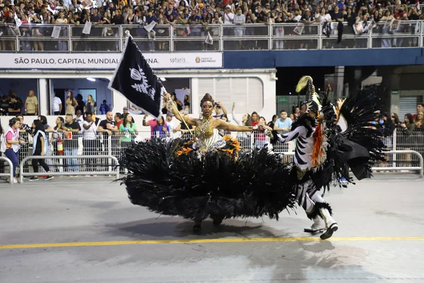 Sao Paulo Carnival Special Group Parade Vai Vai Samba School — Stock Photo, Image