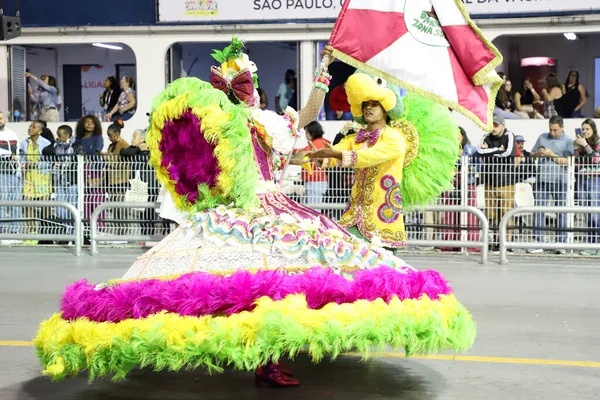 Carnaval Sao Paulo Grupo Especial Desfile Escuela Barroca Zona Sul —  Fotos de Stock