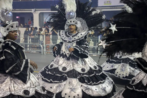Sao Paulo Carnival Special Group Parade Barroca Zona Sul Samba — стоковое фото