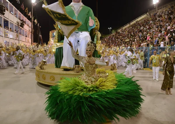 Int Carnaval Rio Janeiro Desfile Escola Samba Imperatriz Leopoldinense Pelo — Fotografia de Stock