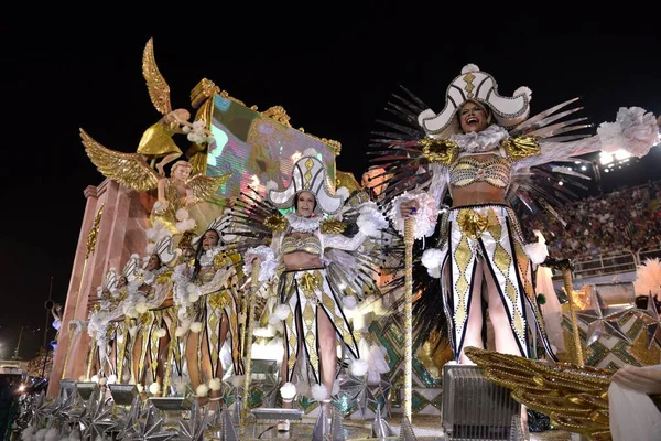 Kwietnia 2022 Rio Janeiro Brazylia Parada Szkoły Samba Imperatriz Leopoldinense — Zdjęcie stockowe