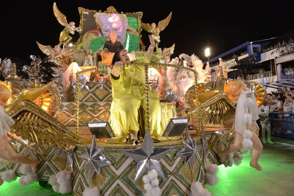 Int Rio Janeiro Carnival Parade Imperatriz Leopoldinense Samba School Special — стоковое фото