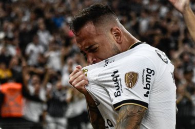 Libertadores Futbol Kupası - Grup Sahnesi: Korintliler Boca Juniors 'a karşı. 26 Nisan 2022, Sao Paulo, Brezilya: Arjantinli Korinliler ve Boca Juniors arasındaki futbol maçı Libertadores Futbol Kupası 'nın üçüncü turu için geçerli.