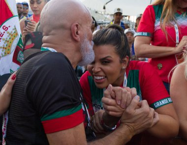 Rio de Janeiros Samba Okulları Karnaval Özel Grubu sonuçları. 26 Nisan 2022, Rio de Janeiro, Brezilya Büyük Rio Samba Okulu Rio de Janeiro Karnaval Özel Grubu 'nun şampiyonu.. 