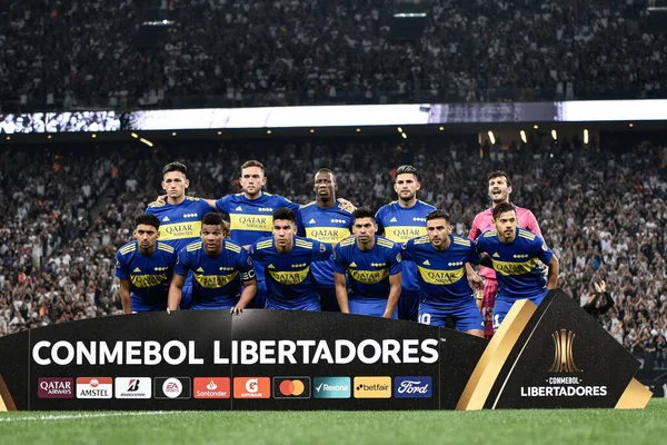 Libertadores Copa Futebol Fase Grupos Corinthians Boca Juniors Abril 2022 — Fotografia de Stock