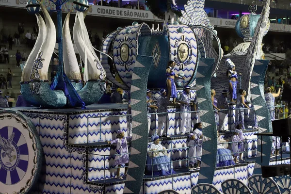 Průvod Šampióna Samba Škol Karnevalové Skupiny Sao Paulo Dubna 2022 — Stock fotografie