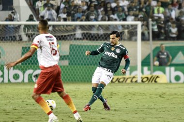 30 Nisan 2022, Barueri, Sao Paulo, Brezilya: Palmeiras ve Juazeirense arasındaki futbol maçı, 30 Cumartesi günü Barueri, Sao Paulo 'daki Arena Barueri Stadyumu' nda düzenlenen Brezilya Futbol Kupası 'nın üçüncü etabı için geçerli.). 
