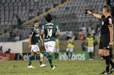 30 Nisan 2022, Barueri, Sao Paulo, Brezilya: Palmeiras ve Juazeirense arasındaki futbol maçı, 30 Cumartesi günü Barueri, Sao Paulo 'daki Arena Barueri Stadyumu' nda düzenlenen Brezilya Futbol Kupası 'nın üçüncü etabı için geçerli.). 