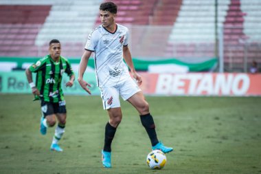 Brezilya Futbol Şampiyonası: Amerika Mineiro ve Athletico Paranaense. 30 Nisan 2022, Sao Paulo, Brezilya: Amerika Mineiro ve Athletico Paranaense arasındaki futbol maçı, Brezilya Futbol Şampiyonası 'nın dördüncü turu için geçerli.