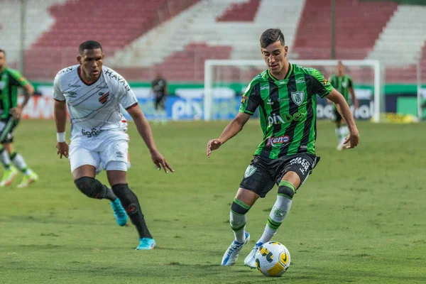 Brasiliansk Fotboll Mästerskap Amerika Mineiro Och Athletico Paranaense April 2022 — Stockfoto