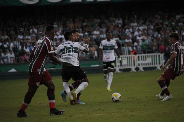 巴西足球锦标赛 Coritiba和Fluminense 2022年5月1日 Coritiba和Fluminense之间的足球比赛 周日在库里提巴的Couto Pereira体育场举行的第四轮巴西足球锦标赛有效 — 图库照片