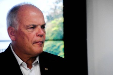 Sao Paulo Eyaletleri 'nde hırsızlık ve soygunlarda artış var. 4 Mayıs 2022, Sao Paulo, Brezilya: Sao Paulo Valisi Rodrigo Garcia (PSDB) Sao Paulo Belediye Başkanının huzurunda bir toplantıya katıldı.