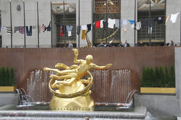 Masa Bij Rockefeller Center Intervencion Interseccion Mei 2022 New York — Stockfoto