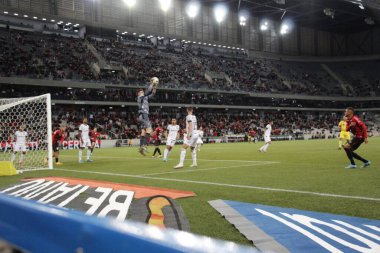 Brezilya Futbol Şampiyonası 2022: Athletico Ceara 'ya karşı. 7 Mayıs 2022, Curitiba, Parana, Brezilya: Arena da Baixada Stadyumu 'nda oynanan Brezilya Futbol Şampiyonası' nın beşinci turu için geçerli olan Athletico Paranaense ve Ceara arasındaki futbol maçı