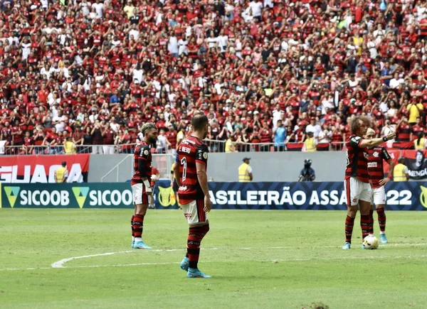 Liga Brasileira Futebol Flamengo Botafogo Maio 2022 Distrito Federal Brasília — Fotografia de Stock