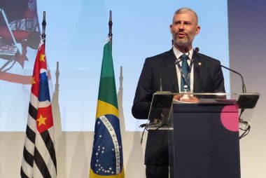 Bett Brasil Ticaret Fuarı 2022. 10 Mayıs 2022, Sao Paulo, Brezilya: Bett Brasil 2022, Latin Amerika Eğitim ve Teknoloji Etkinliği 10-13 Mayıs tarihleri arasında Transamerica Fuar Merkezi 'nde (Sao Paulo). 