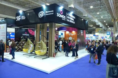 Bett Brasil Ticaret Fuarı 2022. 10 Mayıs 2022, Sao Paulo, Brezilya: Bett Brasil 2022, Latin Amerika Eğitim ve Teknoloji Etkinliği 10-13 Mayıs tarihleri arasında Transamerica Fuar Merkezi 'nde (Sao Paulo). 