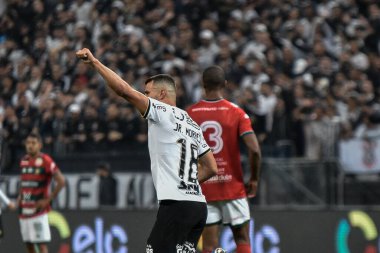 Brezilya Futbol Kupası: Korintliler ve Portuguesa-RJ. 11 Mayıs 2022, Sao Paulo, Brezilya: Corinthians ve Portuguesa-RJ arasındaki futbol maçı, Brezilya 'nın Itaquera şehrindeki Neo Quimica Arena' da düzenlenen üçüncü tur 