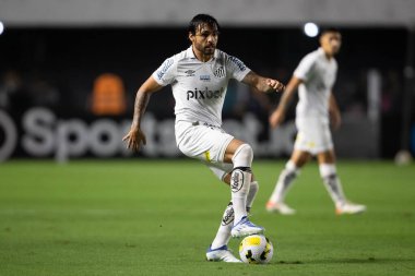 Brezilya Futbol Kupası - 3. aşama: Santos vs Coritiba. 12 Mayıs 2022, Santos, Sao Paulo, Brezilya: Santos ve Coritiba arasındaki futbol maçı, Brezilya Futbol Kupası 'nın Santos, Sao Paulo' daki Vila Belmiro stadyumunda düzenlenen 3. etabı için geçerlidir.