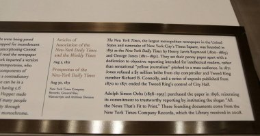 New York Halk Kütüphanesi 'nin Hazineleri: 125 Yaşın Üzerinde Bir Koleksiyon Gösteriliyor. 12 Mayıs 2022, New York, ABD