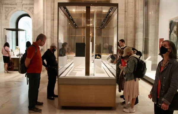 Сокровища Нью Йоркской Публичной Библиотеки Выставка Которой 125 Лет Мая — стоковое фото