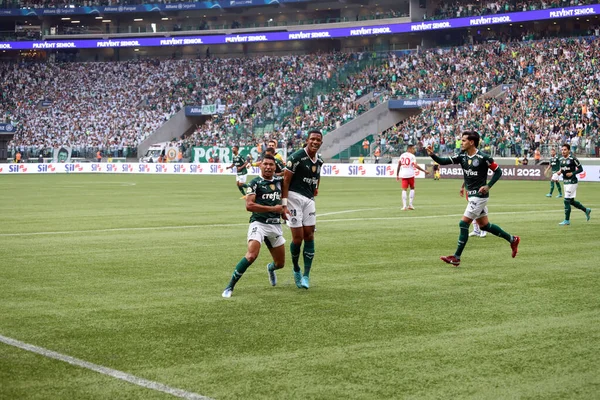 Brezilya Futbol Şampiyonası Palmeiras Red Bull Bragantino Karşı Mayıs 2022 — Stok fotoğraf