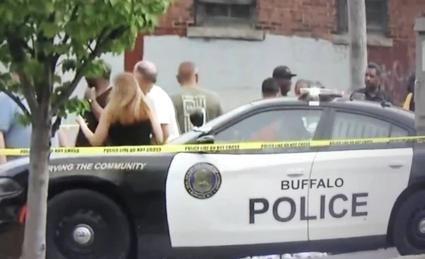 May 2022 Buffalo New York Usa Mass Shooting Tops Supermarket — Stok fotoğraf