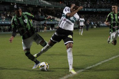 Brazilian Soccer Championship: Coritiba vs America-MG. May 15, 2022, Coritiba, Parana, Brazil: Soccer match between Coritiba and America-MG, valid for the 6th round of Brazilian Soccer Championship, held at Couto Pereira stadium