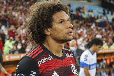 Libertadores Futbol Kupası - Grup Sahnesi: Flamengo Universidad Catolica 'ya karşı. 17 Mayıs 2022, Rio de Janeiro, Brezilya: Flamengo ve Universidad Catolica (Şili) arasındaki futbol maçı, H Grubu Libertadores Futbol Kupası 'nın 5. turu için geçerlidir.
